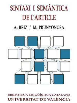 cover image of Sintaxi i semàntica de l'article (2a ed.)